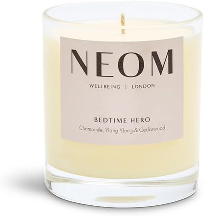 Neom- Bedtime Hero Luxury Candle, 1 Wick | Ylang Ylang & Chamomile | Essential Oil Aromatherapy Candle |Scent to Sleep