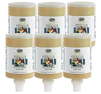 Zep Antibacterial Hand Soap Gel - 1 Liter (Case Of 6) 333911 - Refill For Dispenser