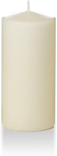 yummi 3" x 6" Ivory Round Pillar Candles - 3 per Pack