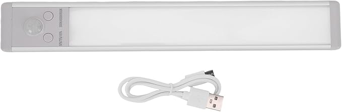 Sorandy Motion Sensor Under Cabinet Light, Battery Powered LED Closet Light with 3 Color Temperature Settings, 120 Wide Angle Motion Detection for Closets Garages Kitchen