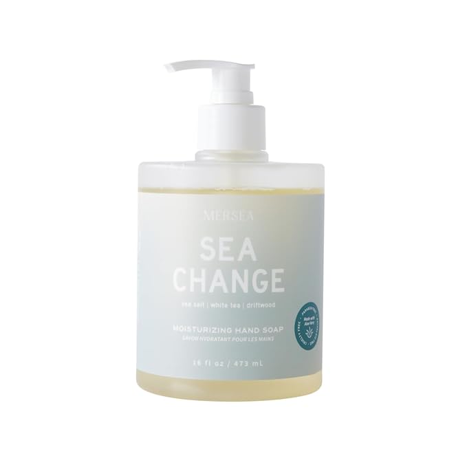 MERSEA Moisturizing Liquid Hand Soap in Large Pump Bottle, Sea Change (16 fl oz)