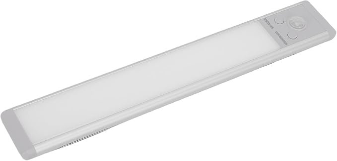 GOWENIC 9.4in Under Cabinet Lighting, Rechargeable Motion Sensor Light Indoor, Stick On Battery Operated Magnetic Closet Lights, Wireless Under Counter for Kitchen, Pantry, Stairs
