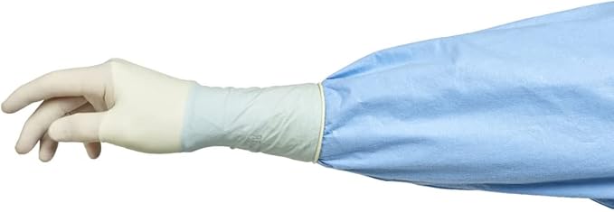 HALYARD Micro Surgical Glove, Neoprene, 5.9 mil Thick, Powder Free, Sterile, Cream