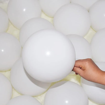 400 Pack White Balloons, 5 Inch White Latex Balloons Helium Balloons Party Decorations Supplies