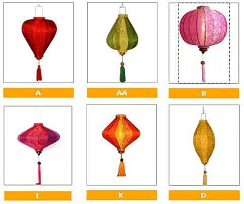 Wedding Lanterns Bulk Vietnamese Silk Lanterns 16'' for Christmas Decoration New Year Decor Garden Party Decoration (Set 50 pcs)