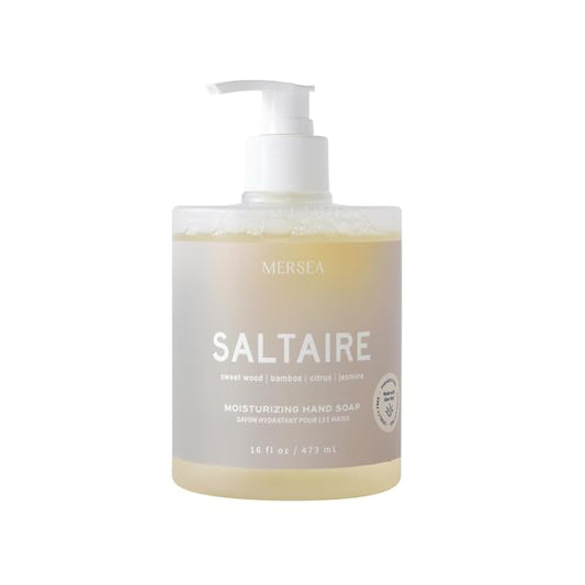 MERSEA Moisturizing Liquid Hand Soap in Large Pump Bottle, Saltaire (16 fl oz)