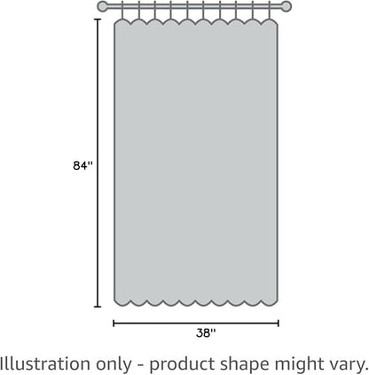 DWCN Greyish White Curtains W38xL84 Inches, Room Darkening Window Drapes for Living Room & Bedroom, Thermal Insulated Grommet Curtains, 2 Panels Set