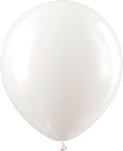 White Balloons 50 Pack, 12 Inch White Latex Balloons For Birthdays, Weddings, Baby Showers, Holidays