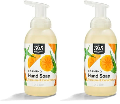 365 by Whole Foods Market, Hand Soap Foaming Satsuma Eucalyptus, 12 Fl Oz (Pack of 2)