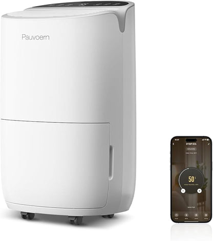 Energy Star Smart Dehumidifier for Home, Bedroom- 2000 Sq.Ft Max 35Pints Dehumidifier, 37 dB Ultra Quiet, Powerful Moisture Removal, Auto Defrost, Child Lock, Reusable Air Filter