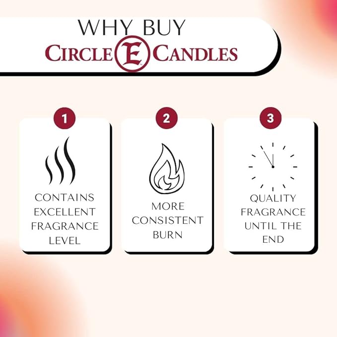 Circle E Candles, Leather Scent, Extra Small Size Travel Tin Candle, 4oz, 1 Wick