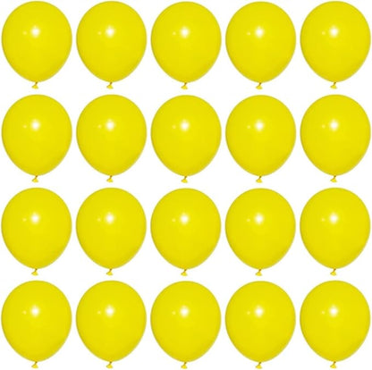 GaesQae Yellow Balloons,12 Inches Yellow Balloons,100pcs Latex Balloons for Birthday Wedding Party Baby Shower Decoration Engagement Party Decorations