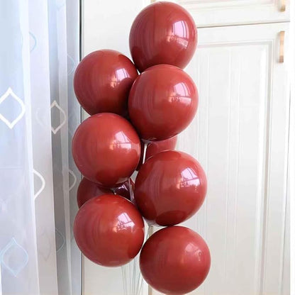 Ruby Red Balloons 100 pcs Dark Red Latex Balloon Different Sizes 18 12 10 5 Inch Premium Helium Balloons for Balloon Garland Arch Birthday Party Wedding Valentine's Day Christmas Decorations
