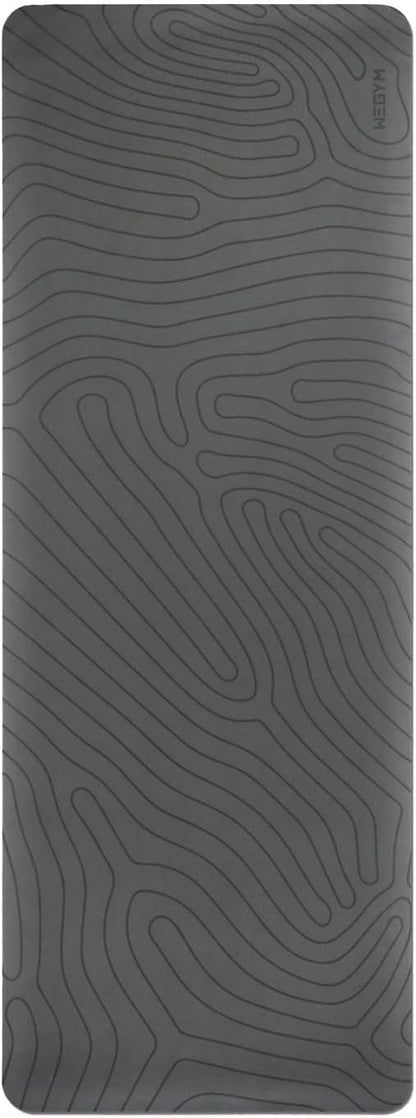 WeGym Yoga Mat, 4mm Cushioned Exercise Mat for Yoga, Pilates, Home Workouts - Anti Slip Polyurethane Suede Yoga Mat with Carrying Strap