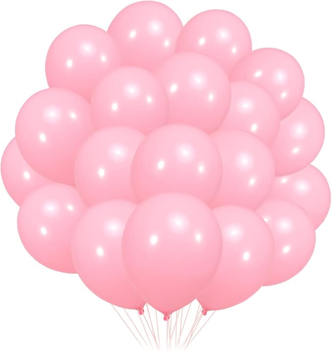 300 Pack Light Pink Balloons 12 inch Pink Latex Party Balloon Bulk for Various Party Events Decorations