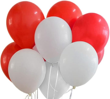 Red Balloons 12inch 100pcs Red Latex Balloons for Red Blue White Decoration Decoration.Baby Shower Birthday Valentine's Party Latex Balloons