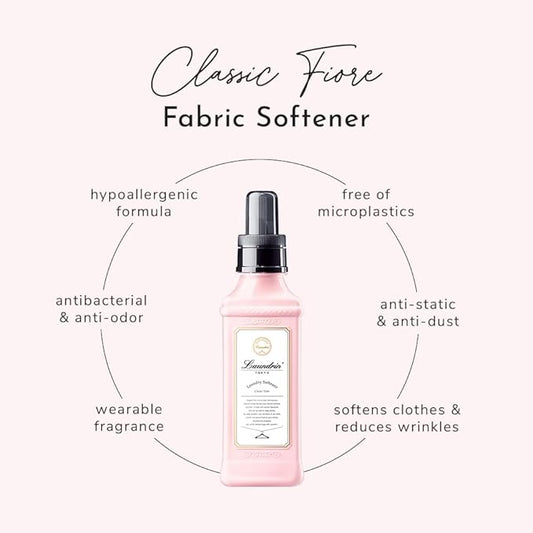 Laundry Softener Classic Fiore, 2pk - Fabric Softener Liquid - Plant-Based Liquid Softener - Laundry Scent Boosters - Laundry Fabric Softener - Fabric Scent Softener, Health & Household