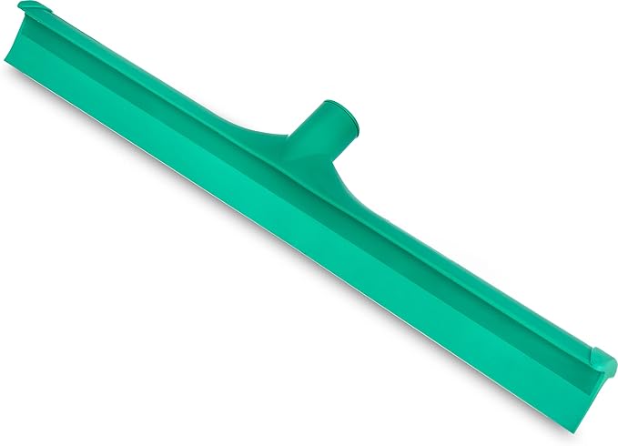 SPARTA 3656709 Plastic Floor Squeegee, Shower Squeegee, Heavy Duty Squeegee With Rubber Blade For Windows, Glass, Shower Doors, Floors, Windshields, 20 Inches, Green
