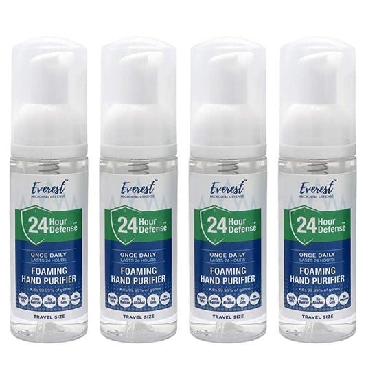 24 Hour Defense Foaming Hand Sanitizer | Kills 99.99% Of Germs | Stays Effective Throughout Hand Washings For 24 Hours Of Lasting Protection | Rich, Moisturizing Foam | Fragrance Free (4 Pack)