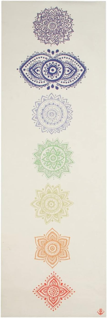 TPE Yoga Mat - Artist Designed, Premium eco friendly mats, Non Slip, Non toxic, Great For Regular & Hot Yoga, Pilates and Workouts (72 inch x 24 inch x 6mm thick)