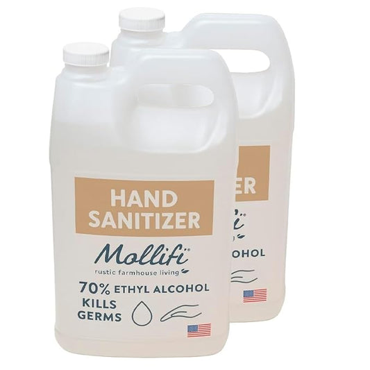 Hand Sanitizer Gel, 1/2 gallon, Fragrance Free, PK-2, Mfr: MOL9747-12_1/2GAL2-A