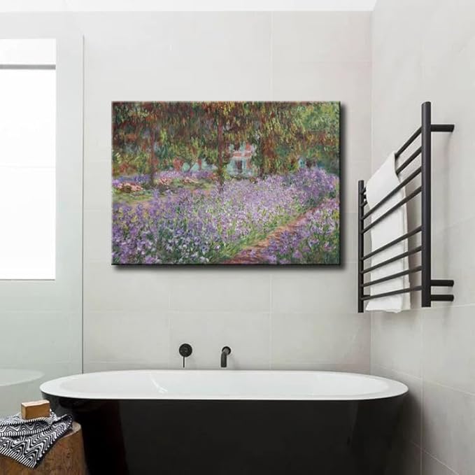 OKEXCKK Irises in Monet's Garden, 1900 by Claude Monet - Large Canvas Art Wall Decor Painting Picture Print -24" x 36"