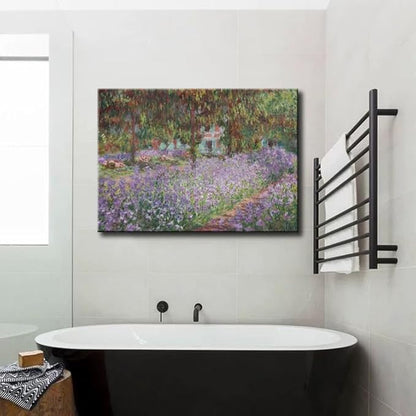 OKEXCKK Irises in Monet's Garden, 1900 by Claude Monet - Large Canvas Art Wall Decor Painting Picture Print -24" x 36"