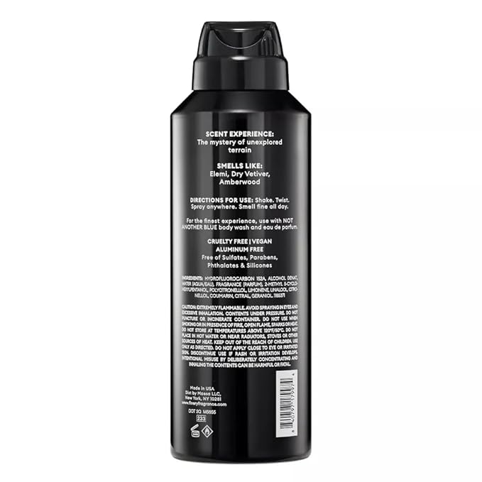 Finery Not Another Blue MEN'S DEODORANT SPRAY | Fine Fragrance - Deodorant Body Spray | 24 HOURS ODOR PROTECTION | 4oz