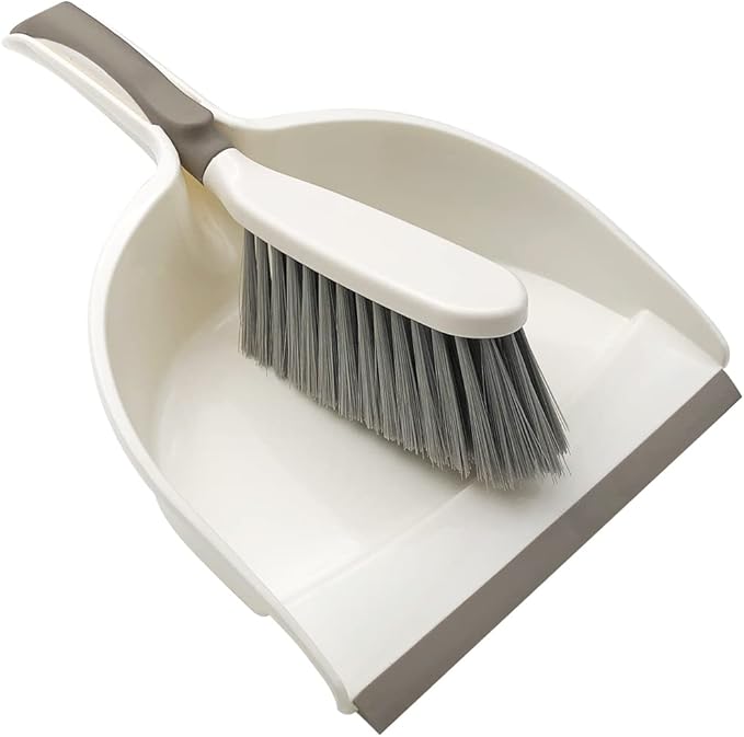 Dust Pan, Dustpan and Brush Set, Small Dust pan and Brush Set, Hand Broom and Dustpan Set for Home, Handheld Angled Dust Pans and Broom are Daily Essential Cleaning Tools for The Family.