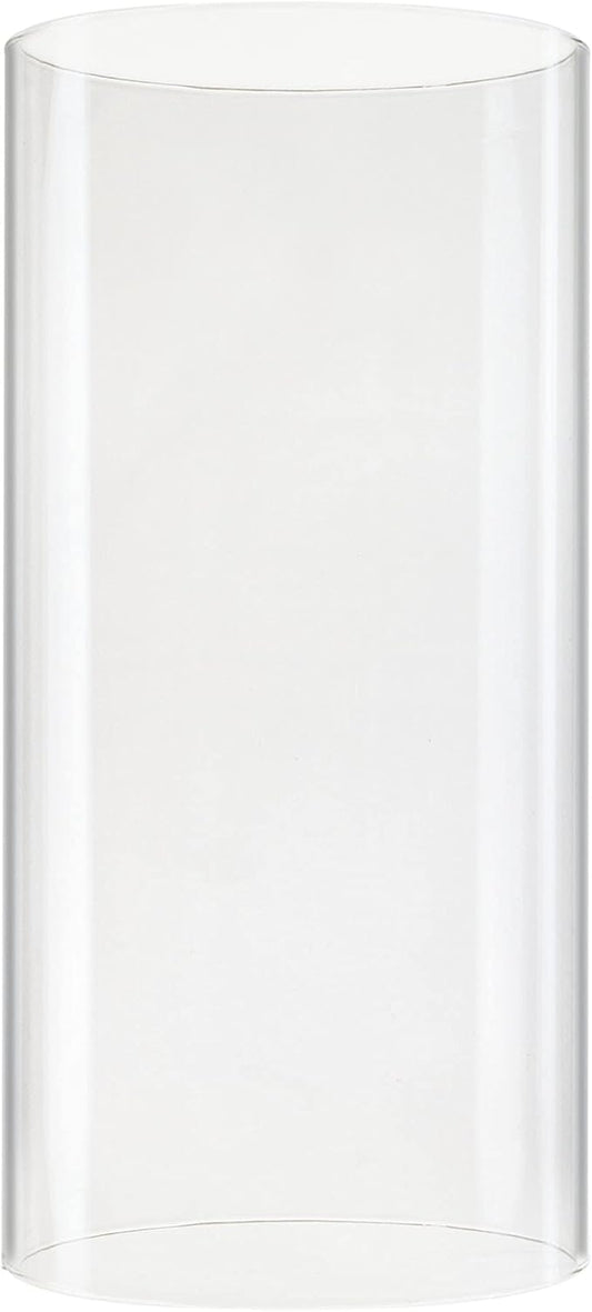 CYS EXCEL D-4.75" H-10 Glass Open Ended Hurricane Candleholder Bottomless Cylinder Sleeve Clear Chimney Shade Tube Cover, 1 Piece