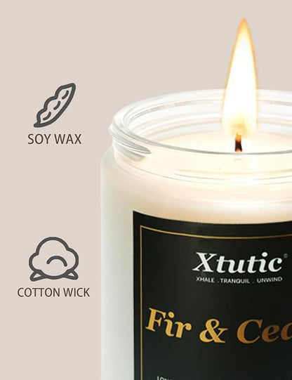 Scented Soy Candles Sets, 7oz in White Frosted Jar - 200-Hour Burn Time, Aromatherapy Candle for Home Decor, Cozy Gifts for Any Occasion,Ideal Gifts for Women