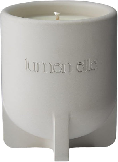 Essence Collection Scented Candle | 7.8oz Stoneware Jar, Soy Wax Blend & Cotton Wick | Long-Lasting 35-Hour Burn | Perfect Fall & Winter Candle for Home (Seaside Garden)