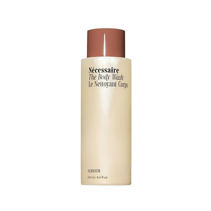 Nécessaire The Body Wash Olibanum. Natural Body Wash for Women + Men. Radiance Cleanse. Multi-Enzyme Gel Cleanser for Dull Skin. Notes of Vanilla, Fig Leaf, and Cassis Buds. 8.4 Fl Oz.