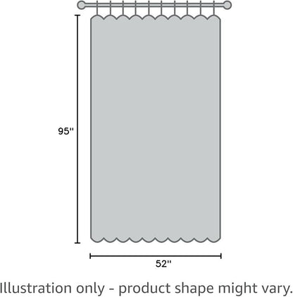 BGment Taupe Faux Linen Curtains for Living Room 95 Inch Length 2 Panels Set, Burlap Textured Light Filtering Privacy Semi Sheer Thick Window Curtain Drapes for Bedroom Farmhouse, Each 52 Inch Wide