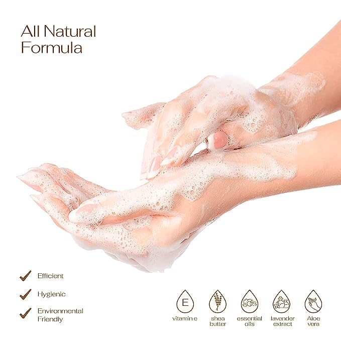 Foaming Hand Soap Pack of 10 - Moisturizing Hand Soap with Aloe Vera and Essential Oils - Alcohol-Free Hand Wash in Citrus Blend, Lemon, Orange, Lime, Grapefruit, Black Cherry Fragrances & More, Scented Hand Wash for Kitchen or Bathroom