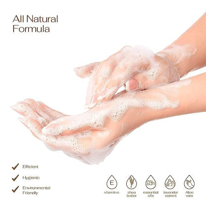Foaming Hand Soap Pack of 10 - Moisturizing Hand Soap with Aloe Vera and Essential Oils - Alcohol-Free Hand Wash in Citrus Blend, Lemon, Orange, Lime, Grapefruit, Black Cherry Fragrances & More, Scented Hand Wash for Kitchen or Bathroom