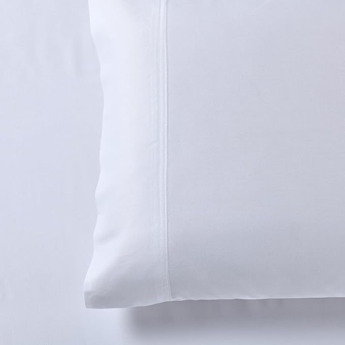 Royal Hotel Bedding ABRIPEDIC Sheets, Viscose from Bamboo, Sheet Set 600 Thread Count, Silky Soft Sheets, Viscose from Bamboo, Sheet Set, California-King, White