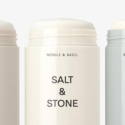 SALT & STONE Aluminum Free Deodorant | Extra Strength 48 Hour Protection for Women & Men | Made with Seaweed Extracts, Niacinamide & Prebiotics (Trio Set)