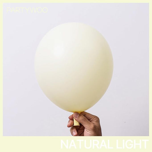 PartyWoo Pastel Yellow Balloons 50 pcs 12 Inch Light Pale Yellow Balloons for Graduation Baby Shower Gender Reveal Easter Little Cutie Birthday Party Decorations Yellow-Q07