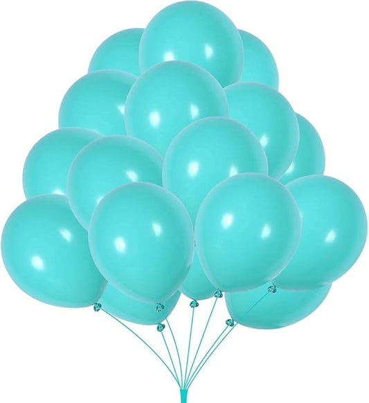 Teal Balloons,Tiffany Blue Balloons，12inch 100 pcs Turquoise Balloon for Party Decoration paty Graduation Decoration