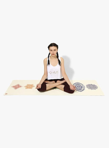 TPE Yoga Mat - Artist Designed, Premium eco friendly mats, Non Slip, Non toxic, Great For Regular & Hot Yoga, Pilates and Workouts (72 inch x 24 inch x 6mm thick)