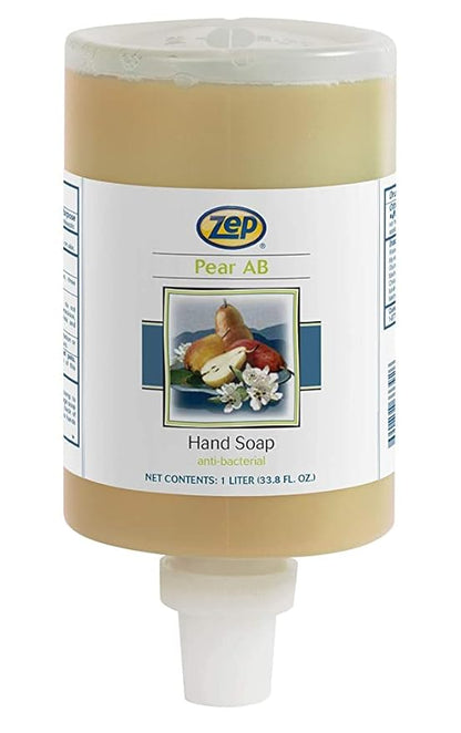 Zep Antibacterial Hand Soap Gel - 1 Liter (Case Of 6) 333911 - Refill For Dispenser