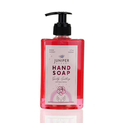 Antibacterial Hand Soap with Pump, Rose Scent, Liquid Hand Soap 17 Fl Oz (Pack of 1)