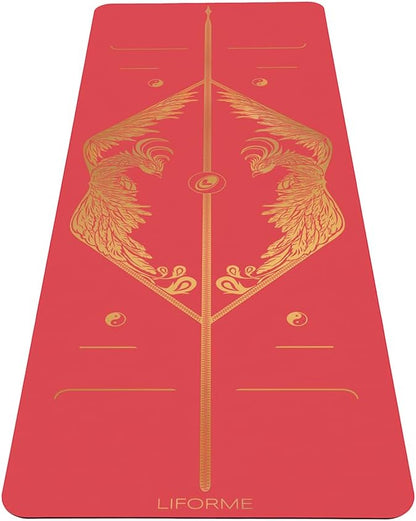 Liforme Zodiac New Year Collection - Free Yoga Bag Included - Patented Alignment System, Warrior-like Grip, Non-Slip, Eco-friendly, Sweat-resistant, Long, Wide and Thick for Comfort