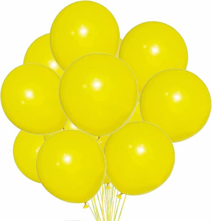 GaesQae Yellow Balloons,12 Inches Yellow Balloons,100pcs Latex Balloons for Birthday Wedding Party Baby Shower Decoration Engagement Party Decorations