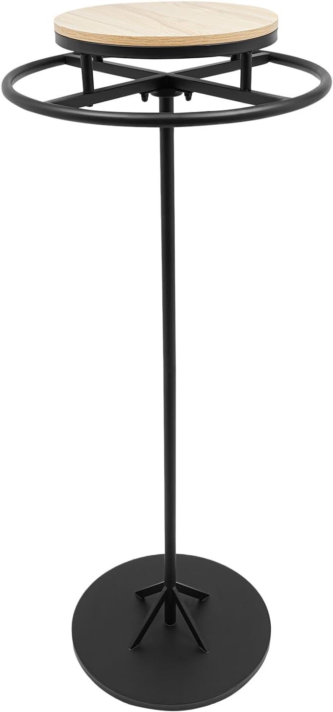 TFCFL Round Garment Rack,Floor Standing Rotatable Clothing Rack,Clothes Retail Display Stand for Bedroom Boutique Commercial Shop Laundry Room