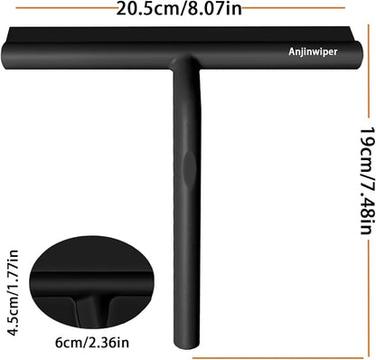 All-Purpose Shower Squeegee for Glass Doors, Silicone Squeegee for Bathroom, Shower Doors, Mirrors, Tiles