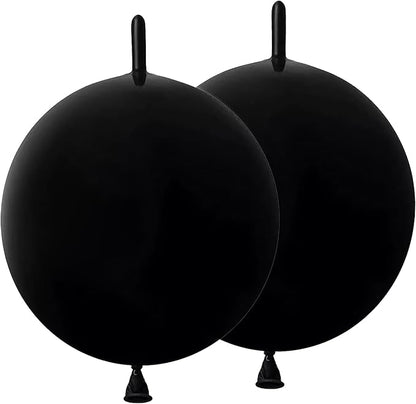 Black Link Balloons 10 Inch 120 Pcs Latex Linking Balloons for Birthday Wedding Party Festival Decorations