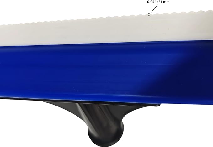 16in Epoxy Squeegee, Round Teeth Notched Squeegee for Self Leveling Cement Urethane Epoxy Floor Wall Spreader, Lightweight Professional Epoxy Tool for Garage Floors Driveways Walls