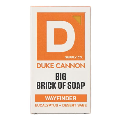 Duke Cannon Supply Co. Extra Large Bar Soap - Men's Natural Soap with Masculine Scents - Made in the USA with Domestic & Globally Sourced Materials - All Skin Types - Big Brick - Wayfinder,10 oz
